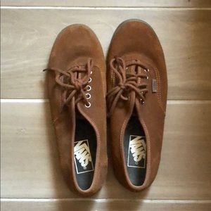Brown worn once vans